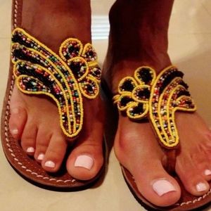 Beaded sandals